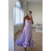 Aiertu Fashion Dress for Women Sexy High Waist Spaghetti Strap Dress for Women U Neck Sleeveless Backless Elegant Party Formal Dress Aiertu