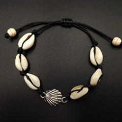 Aiertu Bohemian Natural Shell Conch Imitation Pearl Starfish Pendant Bracelet For Women Fashion Beach Bracelets Birthday Jewelry Gifts Aiertu