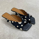 AIERTU - Retro Women's Shoes Luxury True Fur High Heeled Sandals for Woman Fashion Model Casual Shoes Designer Shoes Sandalias De Mujer Aiertu
