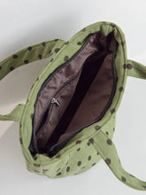 AIERTU - Bucket Handbag New Corduroy Polka Dot Fabric Bag Casual Versatile Women's Office Handbags Aiertu