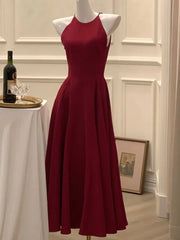 Aiertu Fashion New Women Elegant Casual Midi Party Dress Sleeveless A-Line Solid Chic Birthday Prom Vestidos Female Clothes Robe Mujers Aiertu