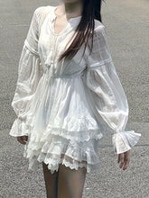 First Love Complex White Irregular Cake Dress for Women