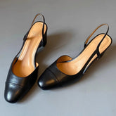 AIERTU - Fashion Womens Shoes Luxury Genuine Leather High Heeled Sandals for Woman French Style Casual Shoes Designer Shoes Zapatos Mujer Aiertu