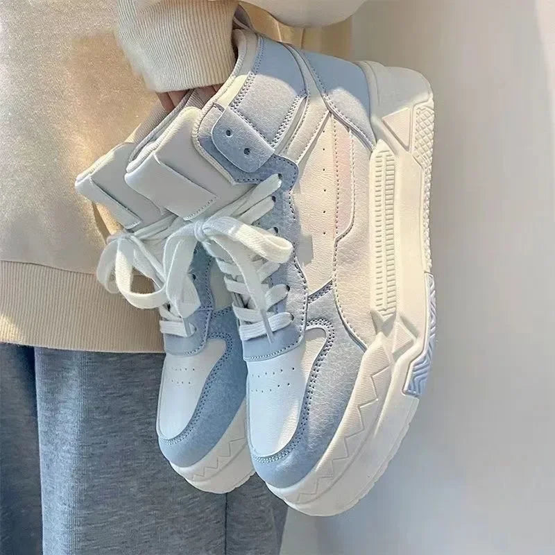 Aiertu Blue Platform Sneakers Women's Sports Shoes Vintage Casual Vulcanize Kawaii Lolita Harajuku School Boot Female Flats New Trend Aiertu