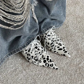 AIERTU - Fashion Women Shoes Retro Leopard Print Mueller Slippers for Woman Comfort Pointed Tip Casual Shoes Designer Shoes Zapatos Mujer Aiertu