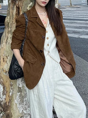 Aiertu Winter Korean Style Leather Jacket Women Casual Warm Loose Elegant Coats Female Fashion Office Lady Casual Moto Jackets Y2k Aiertu