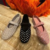 AIERTU - New Women's Mary Jane Shoes Exquisite Rhinestone Casual Shoes for Woman Fashion Ballet Flat Shoe Designer Shoes Zapatos De Mujer Aiertu