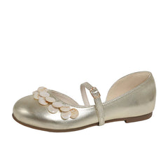 AIERTU - Spring New Fashion Single Shoes Shallow Mouth Versatile Block Heel Flower One Buckle Mary Jane Shoes Aiertu