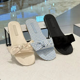 AIERTU - Summer New Women Shoes Exquisite French Style Flat Slippers for Woman Fashion Vacation Casual Shoes Designer Shoes Zapatos Mujer Aiertu