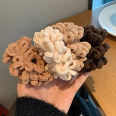 Aiertu Autumn Winter New Sweet Plush Soft Girls' Women Pompom Hair Ties Elastic Hair Band Ropes Accessories Headwear aiertu