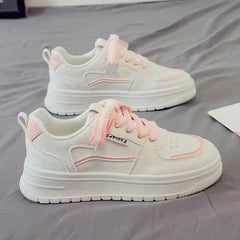 Aiertu Designer Platform Running Sneakers Women Tennis Shoes Woman Walking Chunky Sneakers White Casual Slip on Vulcanized Shoes Aiertu