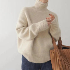 Aiertu WINTER OUTFITS Sweaters Women Winter Long Sleeve Top Korean Fashion Turtleneck Pullover Knitwear Oversized Women's Clothing Aiertu