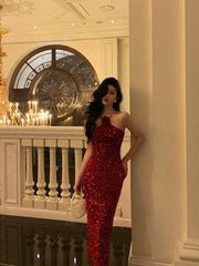 Aiertu - Sexy Sheath Halter Sleeveless Flower Sequin Date Night Dress Prom Dresses Birthday Outfits HOT767 Aiertu