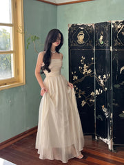 Aiertu Summer Beach Vintage Sexy Straps Sleeveless Wedding Maxi Dresses for Women Clothing Elegant Fashion Evening Party Bodycon Dress Aiertu