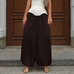 AIERTU - Autumn and Winter New Street Style Bloomers Women's Design Sense Temperament Loose Commuting Aiertu