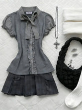 AIERTU - Preppy 2-Piece Set Dresses American Retro Goth Top+Skirt Y2k 2000s Japanese Harajuku Hot Girl Women's Dress Fashion Grunge Chic Aiertu