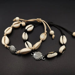 Aiertu Bohemian Natural Shell Conch Imitation Pearl Starfish Pendant Bracelet For Women Fashion Beach Bracelets Birthday Jewelry Gifts Aiertu