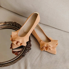 AIERTU - New Women's Shoes Elegant French Style Casual Shoes for Woman Comfortable Flat Bottom Work Shoe Designer Shoes Zapatos De Mujer Aiertu