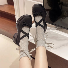 Aiertu Back to school Designer Thick Heel Women Mary Jane Shoes Fashion Shallow Butterfly-knot Autumn Ladies Dancing Party Prom Pumps Aiertu