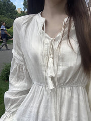 First love complexwhite texturetemperamentdress irregular cake dress for women Aiertu