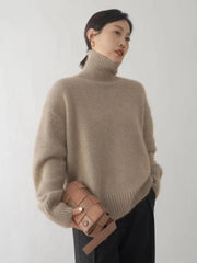 Aiertu WINTER OUTFITS Sweaters Women Winter Long Sleeve Top Korean Fashion Turtleneck Pullover Knitwear Oversized Women's Clothing Aiertu