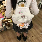AIERTU - Angel Wing Backpack Bag Portable Lightweight Cute School Student Girls Shoulder Kawaii Travel Daypack Fashion Casual Teen Gift Aiertu
