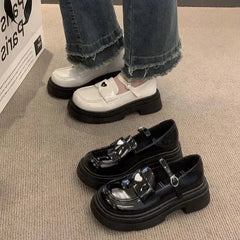Aiertu Shoes for Women 2024 Platform Ladies Summer Footwear Kawaii Japanese Style Lolita on Heeled Square Toe Mary Jane Cute High Heels Aiertu