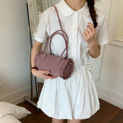 AIERTU - Wave Woven New Fashionable and Versatile Shoulder Bags Girl's Stylish Crossbody Bag Aiertu
