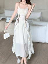 Aiertu Sleeveless Casual Women Summer Halter Midi Dress Satin A-Line Solid Chic Party Sexy Evening Club Birthday Clothes Female Vestido Aiertu