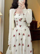 Aiertu Sweet Elegant Strap Dress Women Casual Floral Fairy Midi Dress Female 2024 Summer Fashion Korean Beach Vacation Dress Casual Y2k Aiertu