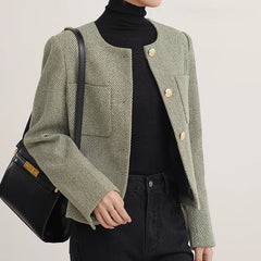 Women Single-breasted Cardigan Coat Long Sleeve Elegant Jackets Streetwear Solid Coats Casual Outerwear Autumn Winter Aiertu