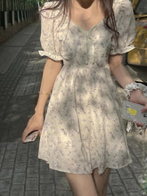 Aiertu Chiffon Sweet Floral Short Dresses Women 2024 Summer Japanese Elegant Party Dress Female Casual Long One-piece Dress Gown Kawaii Aiertu
