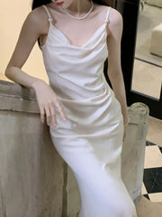 Aiertu Sexy Summer Women Spaghetti Strap Bodycon Party Dress Sleeveless Casual Solid Chic Evening Club Birthday Vestidos Female Clothes Aiertu