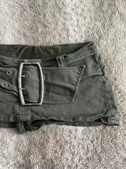 AIERTU - Vintage American Sexy Spice Girls Shorts Straight All-match Slim High Waist Femme Pantalones Personalized Moda Trendy Pantalone Aiertu