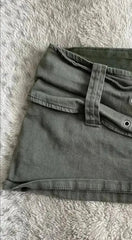AIERTU - Vintage American Sexy Spice Girls Shorts Straight All-match Slim High Waist Femme Pantalones Personalized Moda Trendy Pantalone Aiertu