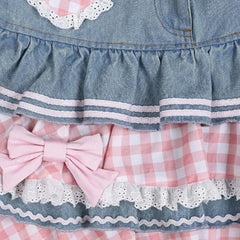 Aiertu - Midday Picnic in the Daisy Fields Skirt Kawaii Academia Y2K Cottagecore Coquette Fairycore Dollette Princesscore Bottoms Aiertu