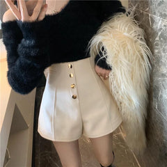 Aiertu Wide Black Short Pants for Woman To Wear White High Waist Women's Shorts Summer Cheap Hot Streetwear Aesthetic Normal XL Nylon aiertu