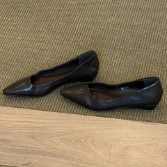 AIERTU - New Women's Shoes French Style Luxury Genuine Leather Casual Shoes for Woman Exquisite Flat Shoe Designer Shoes Zapatos De Mujer Aiertu