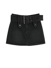 Aiertu Women Denim Shorts Skirt Vintage Streetwear A-line Jeans Skirts Casual All Match Female Slim Package Hip Mini Skirt Summer Aiertu