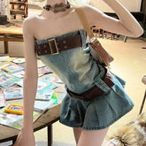 Aiertu - Maxine's Village Mall Date Dress Kawaii Academia Y2K Cottagecore Coquette Fairycore Dollette Princesscore Aiertu