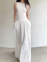 Aiertu Summer Elegant Casual Midi Women Sundress Sleeveless Vintage Slim Fashion Party Vestidos Femme Loose Birthday Robe Clothes New Aiertu