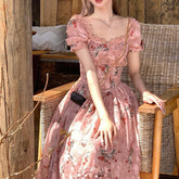 Aiertu - in the Wildberry Bush Dress Kawaii Academia Y2K Cottagecore Coquette Fairycore Dollette Princesscore Aiertu