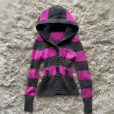 AIERTU - Hotsweet Y2k Knitted sweater Stripe Harajuku Punk Knitt Clothes Streetwear Vintage vibe Pullover Fashion Gothic Top Subculture Aiertu