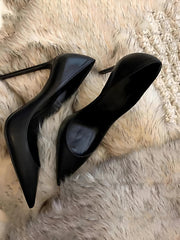 AIERTU - Temperament Black High Heels New Female Temperament Goddess Style 12cm Single Shoe Professional Commuter Versatile Single Shoe Aiertu