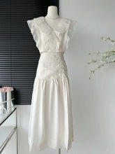 Aiertu White Suit With Square Mid-length Skirts Cute Sets Women Casual Women's Aesthetics Dress Outfits Top Skirt Aiertu