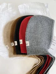 Aiertu Knitted Beanies Cap For Men&Women Winter Warm Unisex Hooded Hat Neck Collar Scarf Cap Ski Beanie Cold Hats Balaclava Caps Bonnet aiertu