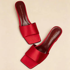 AIERTU - Women Sandals Exquisite French Style High Heeled Sandals for Woman Fashion Square Head Casual Shoes Designer Shoes Zapatos Mujer Aiertu
