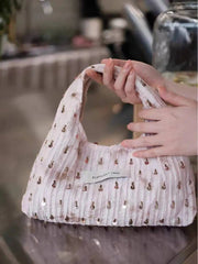 AIERTU - Cute Shining Handheld Hobo Bucket Canvas Bag Niche Bags Aiertu