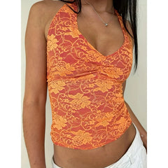 AIERTU - Summer Fashion Elegant Small Design Women's Halter Neck Top Aiertu