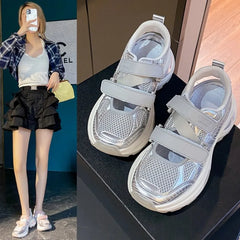 Aiertu Back to school Women's Sneakers 2024 trend summer New Ladies Casual Training Shoes for Woman platform sneakers mesh breathable jogging sandals Aiertu